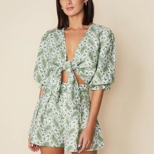 Faithfull the Brand Jacinta Top Sable Paisley Print Top - Size M